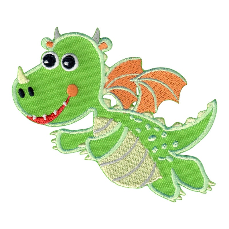 PatchMommy Dragon Patch, Iron On/Sew On - Appliques for Kids Children - Image 1
